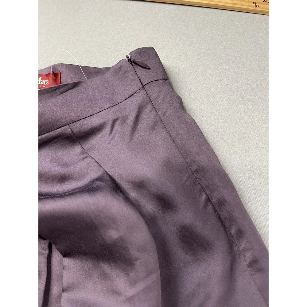 Max Mara Studio Womens Skirt Size US 10 IT‎ 40 Aubergine NWT
